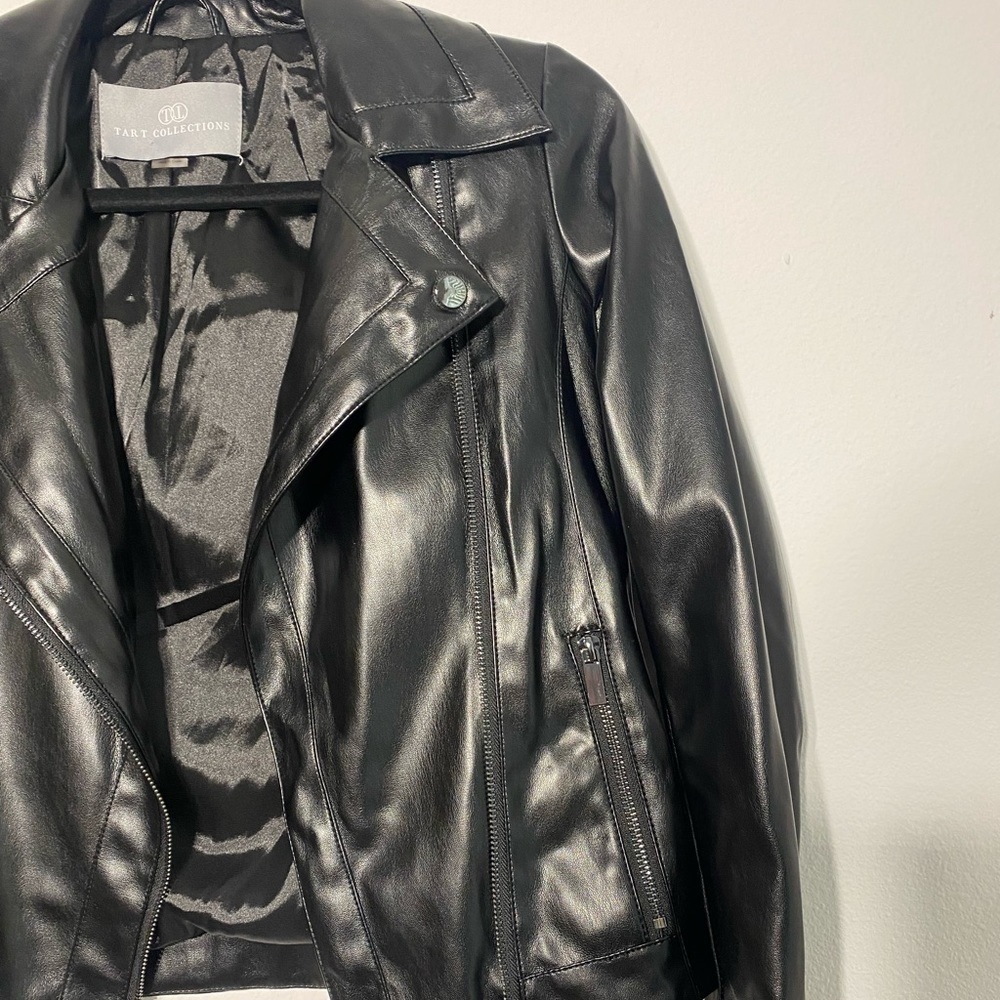 Tart Collections Mila Jacket size S black leather jacket - Picture 7 of 10